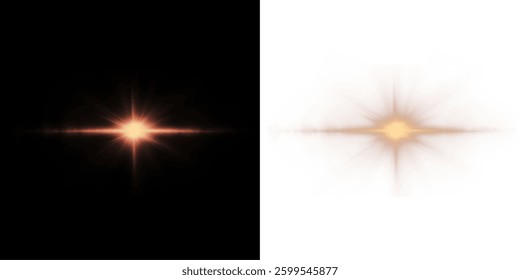 Bright light effects, glowing flares, and shining beams. Sparkling stars, flashes, and optical highlights create a magical atmosphere. Sunbeams, lasers, and energy bursts add brilliance and radiance.