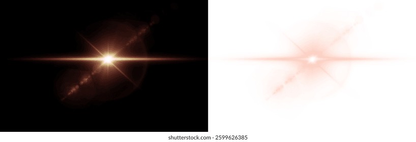 Bright light effects with red flares, glowing sparkles, and shining flashes. Festive bursts, glittering magic rays, and transparent spark elements. Vibrant decorations for celebrations and luxury.