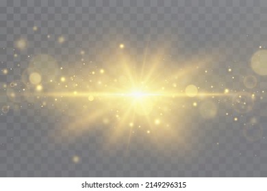 Bright light effects. Shiny stars.glare, explosion, sparkle, line, sun flare, spark and stars.