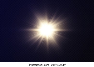 Bright light effects. Shiny stars.glare, explosion, sparkle, line, sun flare, spark and stars.