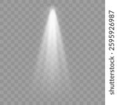Bright light flash with cross-shaped beams, radiant white starburst, glowing flare overlay, transparent background, ethereal illumination, realistic lens glow effect, modern light design element