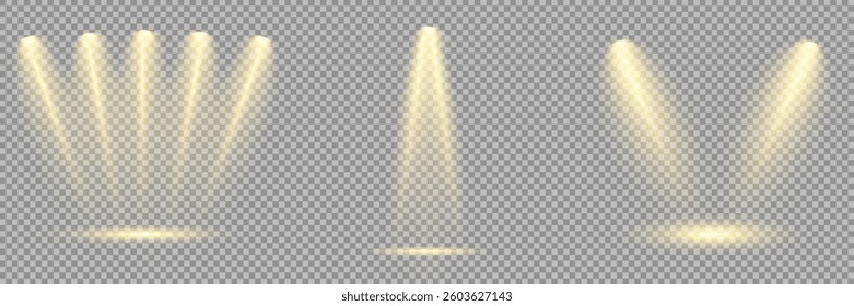 Bright light flash with cross-shaped beams, radiant white starburst, glowing flare overlay. Spotlight and Star with Bokeh and Dust Effect. Glowing Abstract. Yellow light effects. Light design element.
