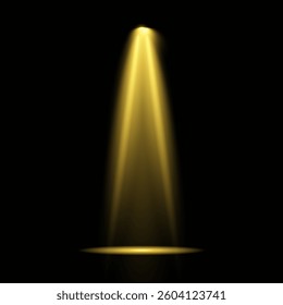 Bright light flash with cross-shaped beams, radiant white starburst, glowing flare overlay. Spotlight and Star with Bokeh and Dust Effect. Glowing Abstract. Yellow light effects. Light design element.