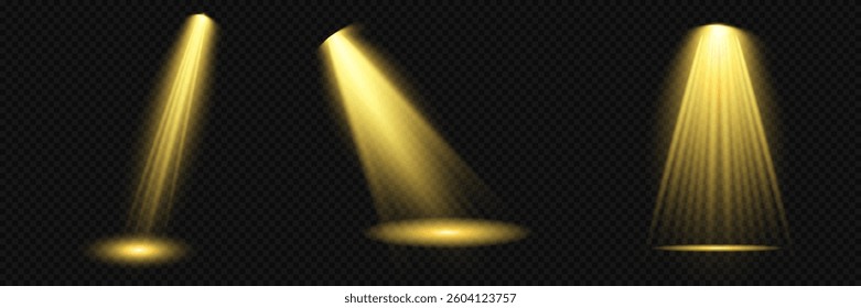 Bright light flash with cross-shaped beams, radiant white starburst, glowing flare overlay. Spotlight and Star with Bokeh and Dust Effect. Glowing Abstract. Yellow light effects. Light design element.