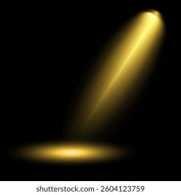 Bright light flash with cross-shaped beams, radiant white starburst, glowing flare overlay. Spotlight and Star with Bokeh and Dust Effect. Glowing Abstract. Yellow light effects. Light design element.