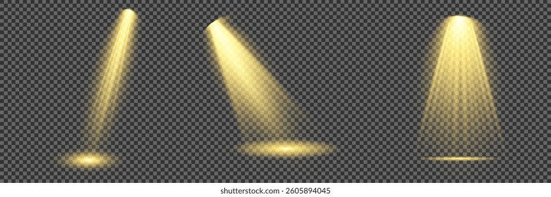 Bright light flash with cross-shaped beams, radiant white starburst, glowing flare overlay. Spotlight and Star with Bokeh and Dust Effect. Glowing Abstract. Yellow light effects. Light design element.