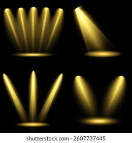 Bright light flash with cross-shaped beams, radiant white starburst, glowing flare overlay. Spotlight and Star with Bokeh and Dust Effect. Glowing Abstract. Yellow light effects. Light design element.