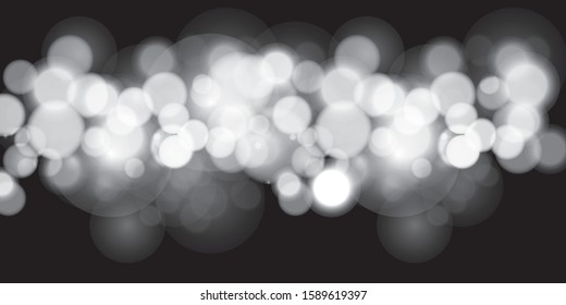 Bright Light grey high key bokeh dot background