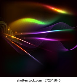 Bright light neon shine abstract background 