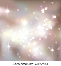 Bright light pink background. Festive design. New Year, Christmas, wedding, event style.