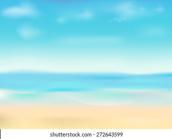 Bright and light summer beach background