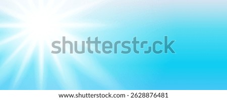Bright Light Sunny Light sunny bright beam shining glowing lens sun luminous rays summer on sky summer winter spring autumn vector design isolated on color background yellow white blue