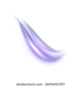 Bright light swirl isolated on white background. Light effect for elegant design, web interfaces and presentations. Vector