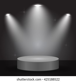 Bright lighting with spotlights