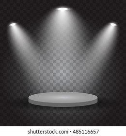 Bright lighting with spotlights