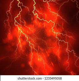 Red Clouds Lightning Images Stock Photos Vectors Shutterstock