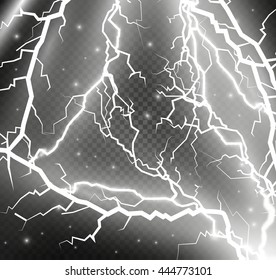 bright lightning.the electrical discharge.