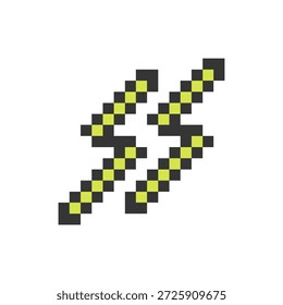 bright lightning pixel art for your needs