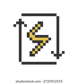 bright lightning pixel art for your needs