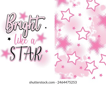 BRIGHT LIKE A STAR GIRL TEXTURE