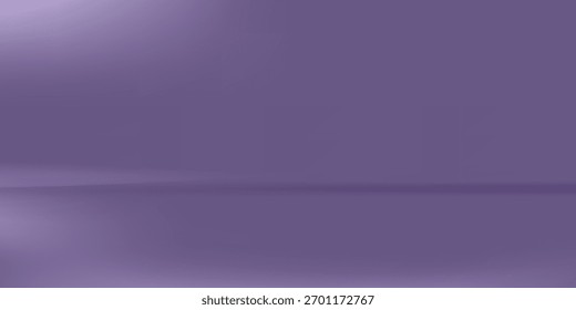 Fondo lila brillante con sombras para el producto, cosméticos, exhibición de la joyería. Muestra tu producto con una luz de enfoque suave. Fondo dorado cálido del resplandor
