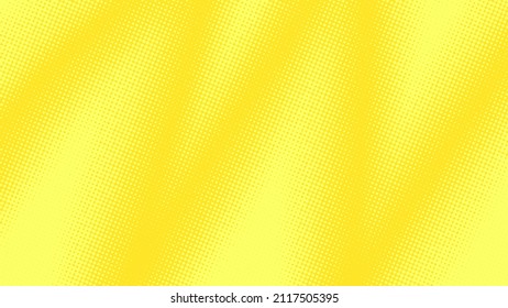 Bright lime yellow pop art background in retro comics book style. Cartoon superhero background for your message, vector illustration eps10