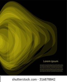 Bright lines on black background