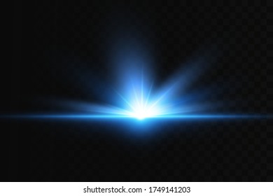 Bright lines on a dark background. Laser beams shine. Bright stripes on a dark background.