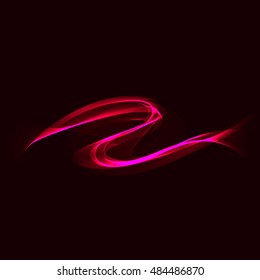 bright lines on dark red background