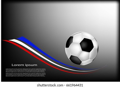 Bright lines with a soccer ball