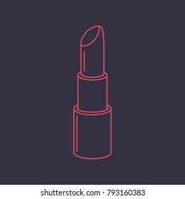 bright lipstick icon