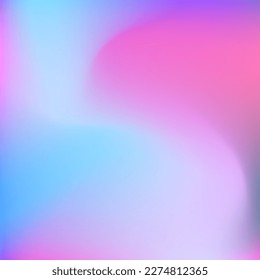 Bright Liquid Fluid Pastel Smooth Surface. Vivid Water Wavy Curve Sky Background. Neon Vibrant Cold Multicolor Color Gradient Backdrop. Colorful Light Pink Blurred Dynamic Swirl Gradient Mesh.
