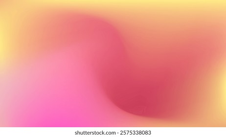 Bright Liquid Gradient Background. Summer Pink Yellow Colors.