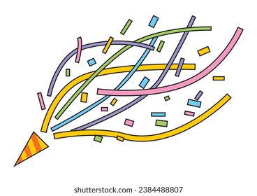 Bright and lively image of party crackers