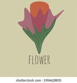 Bright logo for flower shop