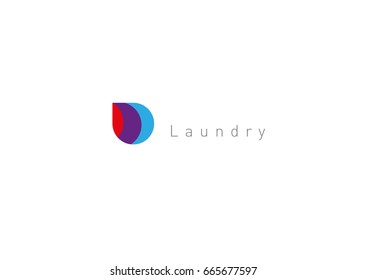 bright logo for laundry or dry cleaning 