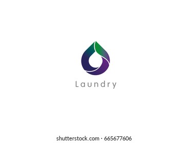 bright logo for laundry or dry cleaning 