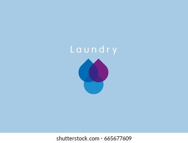 bright logo for laundry or dry cleaning 