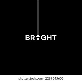 Bright logo for modern technology simple minimalist design 
