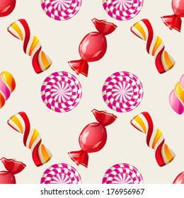 bright lollipop seamless pattern