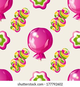 bright lollipop seamless pattern