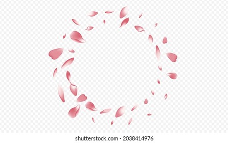 Bright Lotus Vector Transparent Background. Cherry Sky Banner. Rose Soft Backdrop. Tree Feminine Poster. Light Sakura Marriage Design.