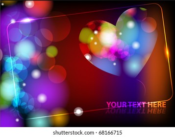 Amor brillante. Fondo colorido abstracto del vector EPS10.