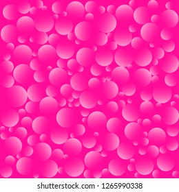 bright lovely plastic pink colored background with pink circles pattern