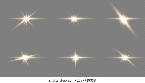  bright, luminous light effect. It is also called solar flare,glow effect,starbursts with flickering glare,beautiful, flickering glare light effect.vector 10 EPS.