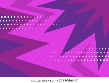 Bright magenta and purple pop art background in retro comics book style. Cartoon superhero background with halftone dots gradient, vector illustration eps10