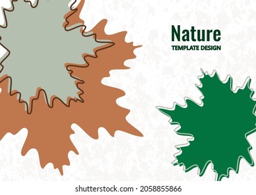 Bright maple leaves. Creative design. Vector illustration.