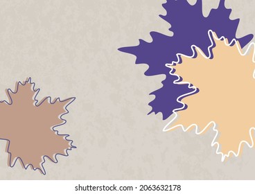 Hojas de arce brillantes. Diseño creativo. Ilustración vectorial.
