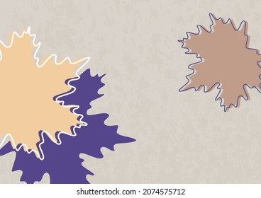 Bright maple leaves. Creative design. Vector illustration.