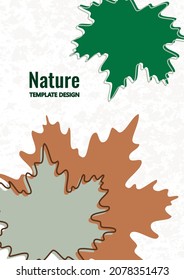 Bright maple leaves. Creative design. Vector illustration.